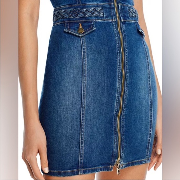 Ramy Brook Denim Mini Dress with Zipper - Picture 6 of 9
